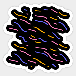 Water flow with multiple colors pattern Sticker